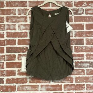 C11 NWT Non-European Olive Green Origami Tank Top Womens Size XS